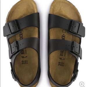 ISO Black Milano Birkenstock size 38